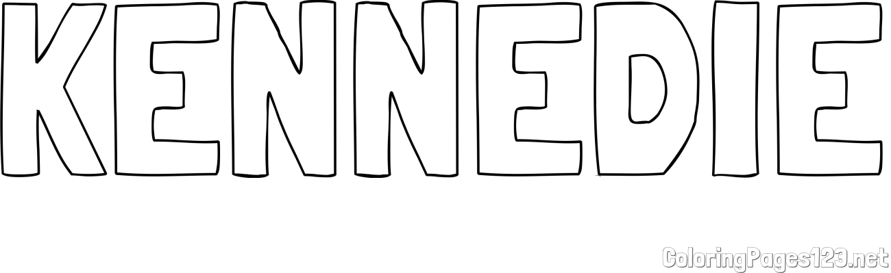 KENNEDIE Coloring Page
