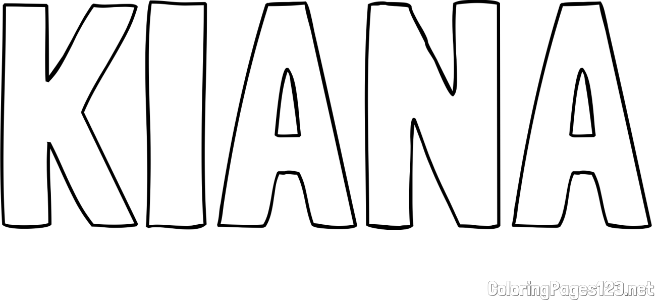 KIANA Coloring Page