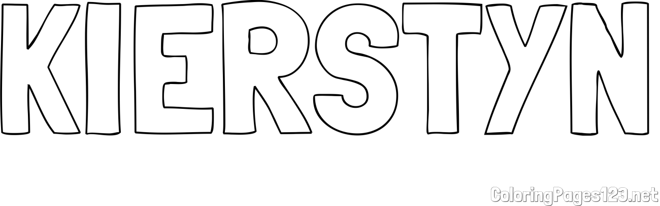 KIERSTYN Coloring Page