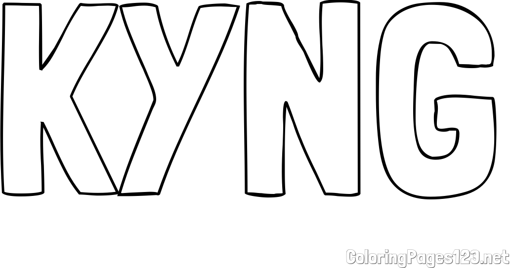 KYNG Coloring Page
