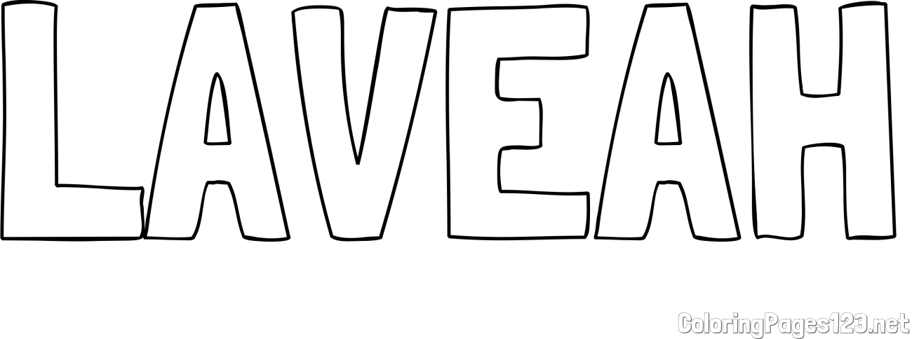 LAVEAH Coloring Page