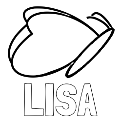 Online Created Coloring Page - LISA Coloring Page and Butterfly Coloring Page for Preschool