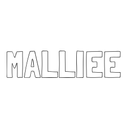Online Created Coloring Page - MALLIEE Coloring Page