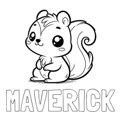Online Created Coloring Page - MAVERICK Coloring Page and Coloring Page of Cute Squirtle