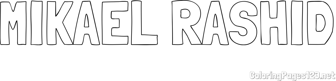 MIKAEL RASHID Coloring Page