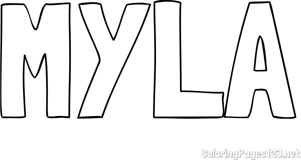 MYLA Coloring Page