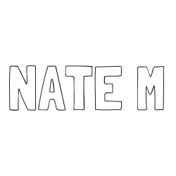 Online Created Coloring Page - NATE M Coloring Page