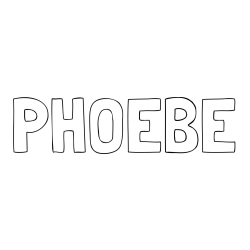 Online Created Coloring Page - PHOEBE Coloring Page