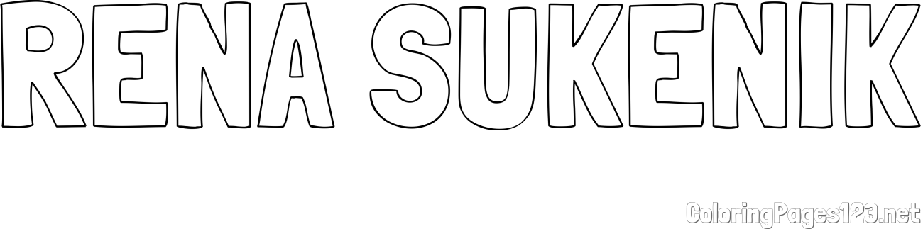 RENA SUKENIK Coloring Page