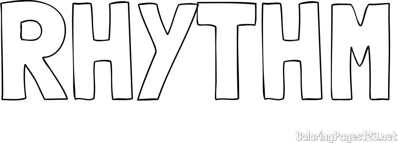 RHYTHM Coloring Page