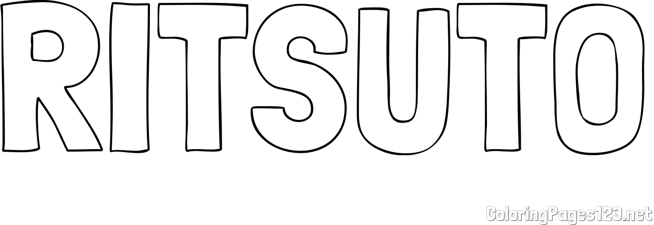 RITSUTO Coloring Page