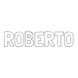 Online Created Coloring Page - ROBERTO Coloring Page