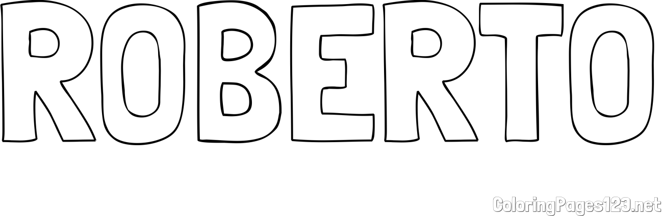 ROBERTO Coloring Page