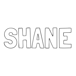 Online Created Coloring Page - SHANE Coloring Page