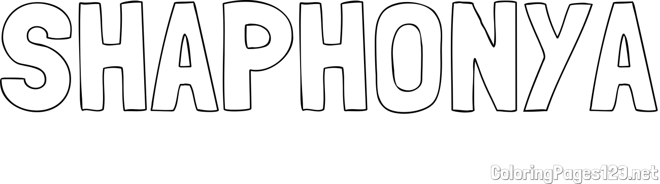 SHAPHONYA Coloring Page