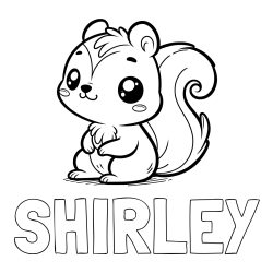 SHIRLEY Coloring Page and Coloring Page of Cute Squirtle