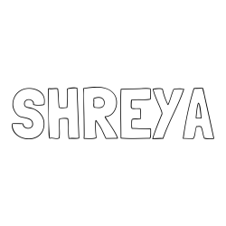 Online Created Coloring Page - SHREYA Coloring Page
