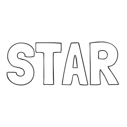 STAR Coloring Page