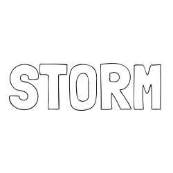 STORM Coloring Page