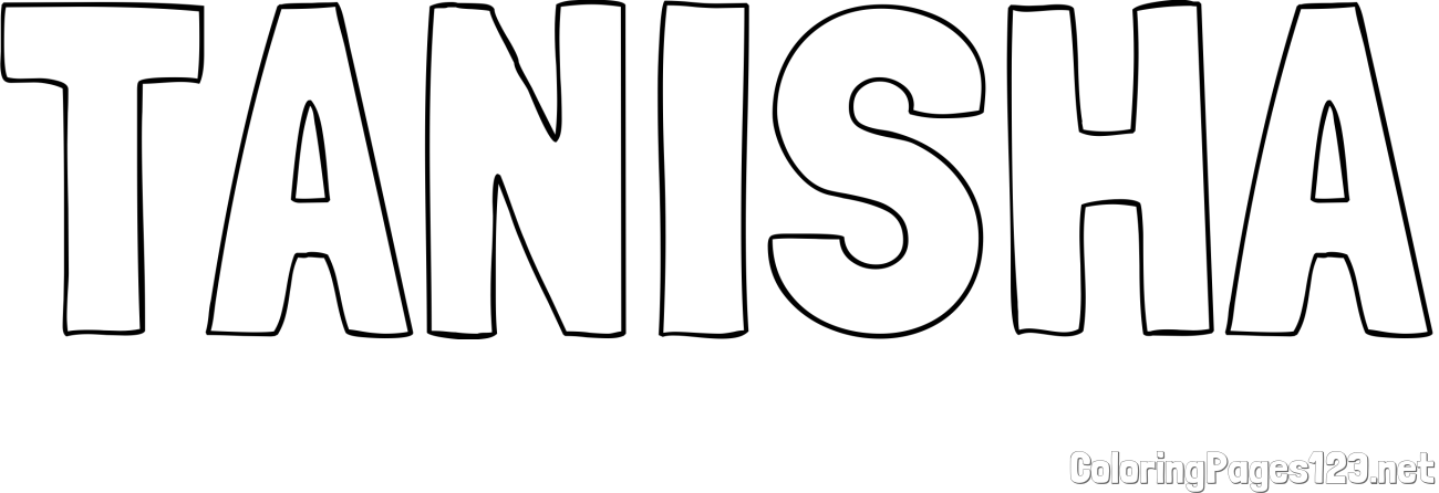 TANISHA Coloring Page