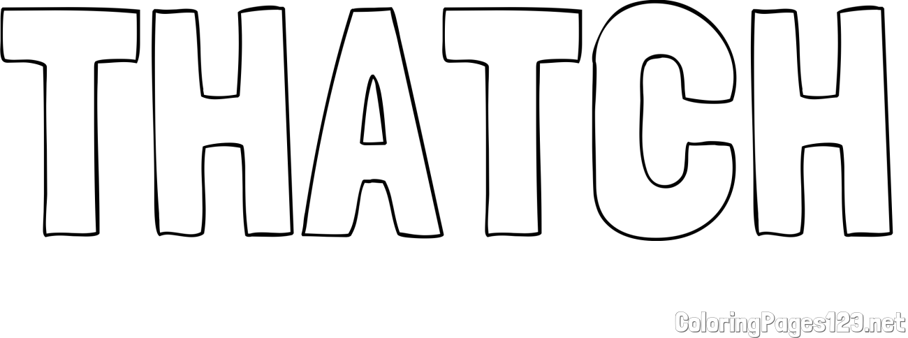 THATCH Coloring Page