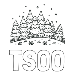 Online Created Coloring Page - TSOO Coloring Page and Spruce Forest Coloring Page for Kids