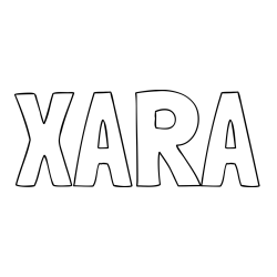 Online Created Coloring Page - XARA Coloring Page