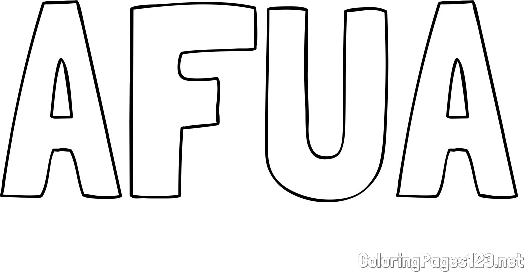 AFUA Coloring Page