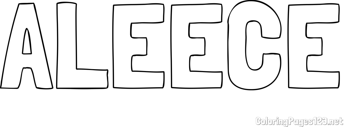 ALEECE Coloring Page