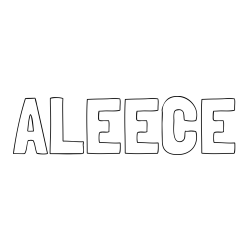 Online Created Coloring Page - ALEECE Coloring Page