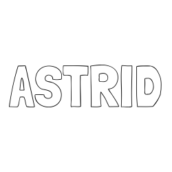 Online Created Coloring Page - ASTRID Coloring Page