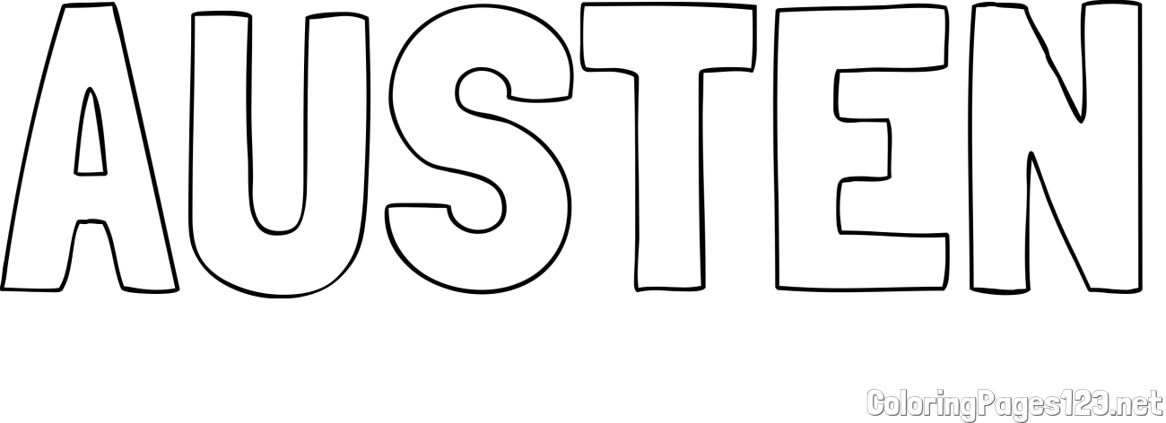AUSTEN Coloring Page