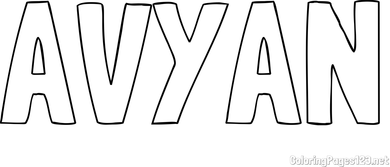AVYAN Coloring Page