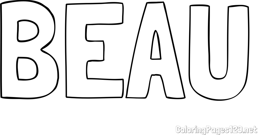 BEAU Coloring Page