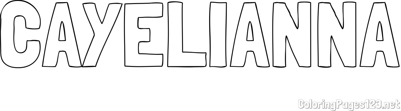 CAYELIANNA Coloring Page
