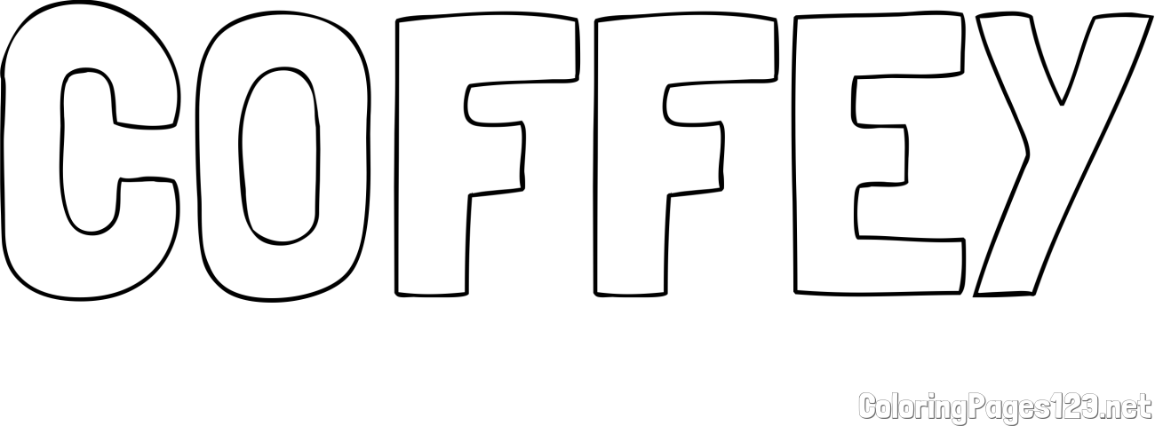 COFFEY Coloring Page