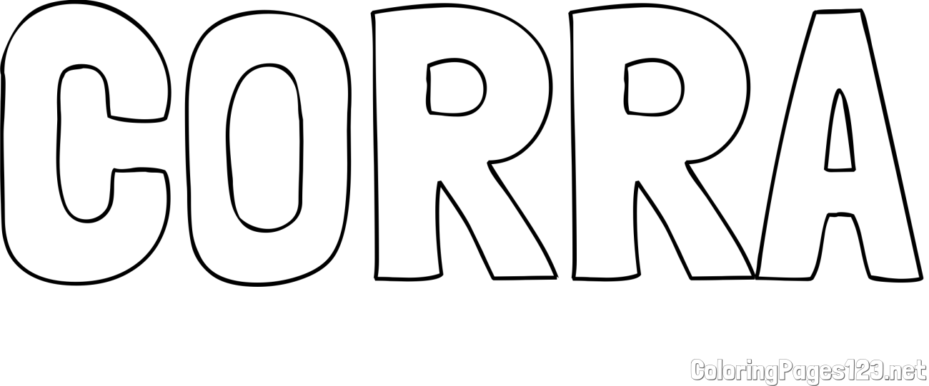 CORRA Coloring Page