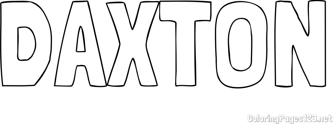 DAXTON Coloring Page
