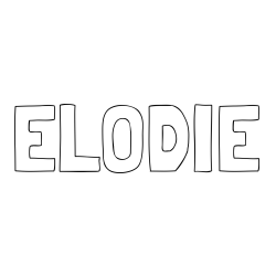 Online Created Coloring Page - ELODIE Coloring Page