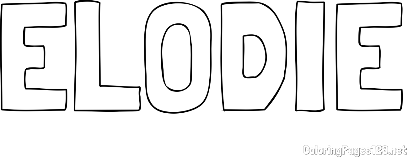 ELODIE Coloring Page