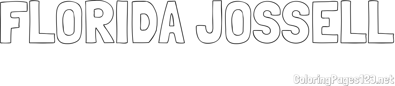 FLORIDA JOSSELL Coloring Page