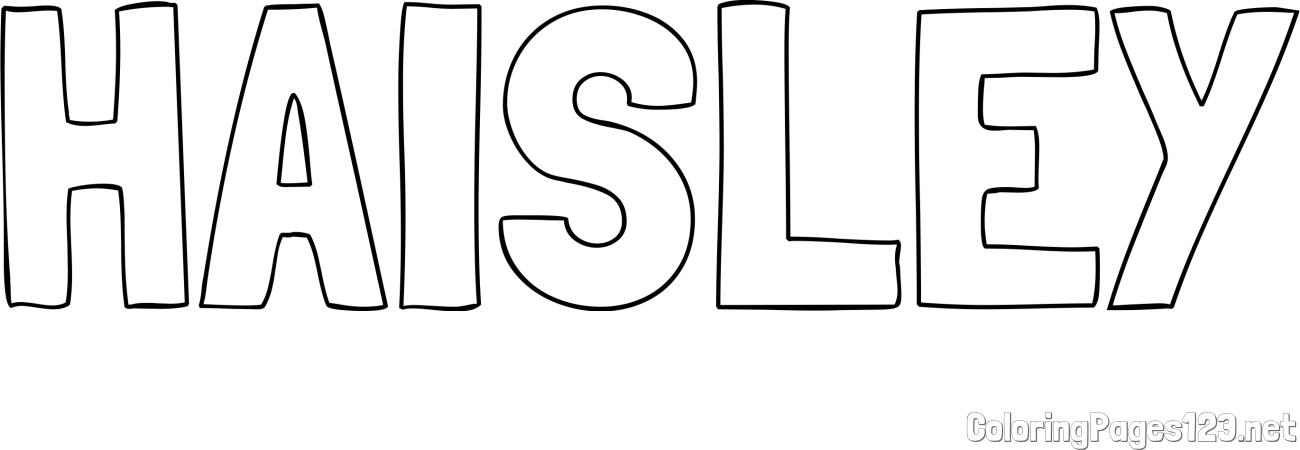 HAISLEY Coloring Page