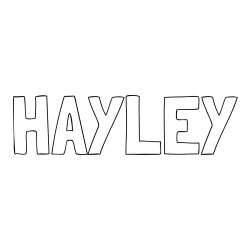 Online Created Coloring Page - HAYLEY Coloring Page