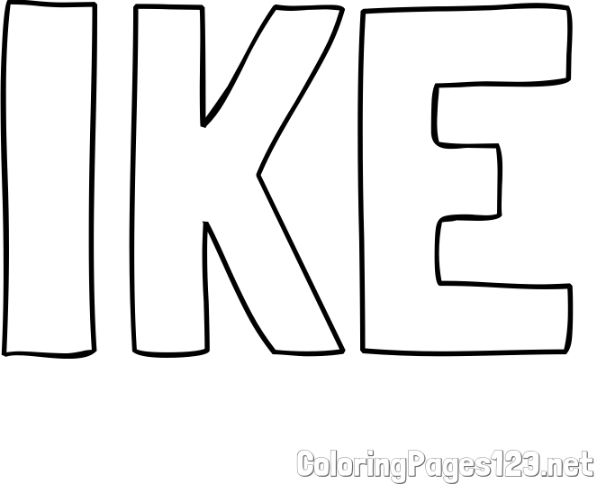 IKE Coloring Page