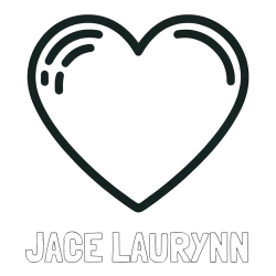 Online Created Coloring Page - JACE LAURYNN Coloring Page and Free Printable Coloring Page of a Heart