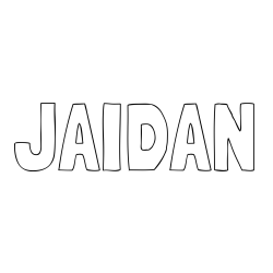 Online Created Coloring Page - JAIDAN Coloring Page