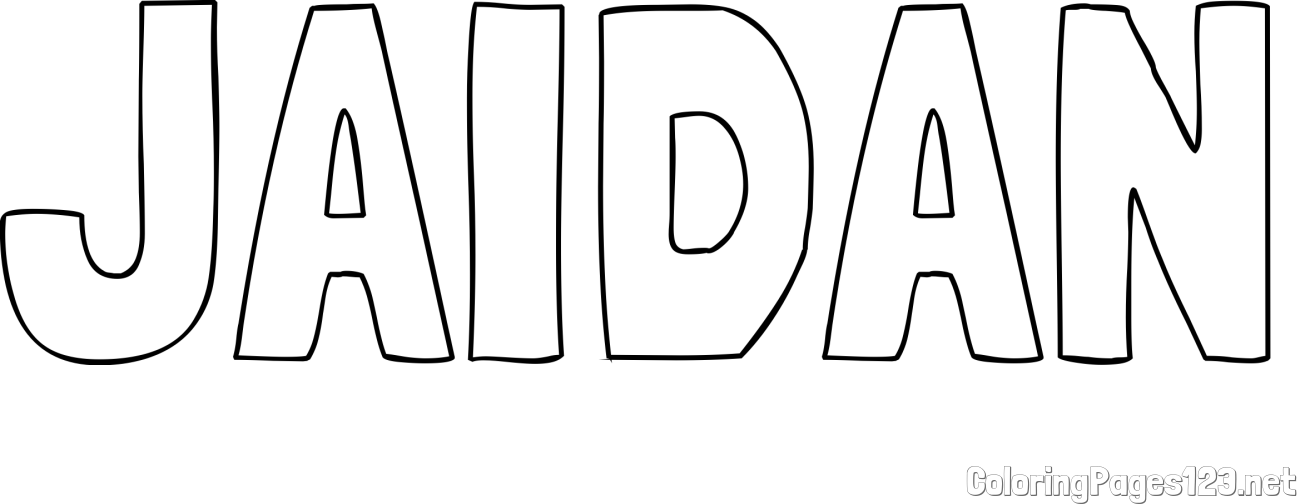 JAIDAN Coloring Page