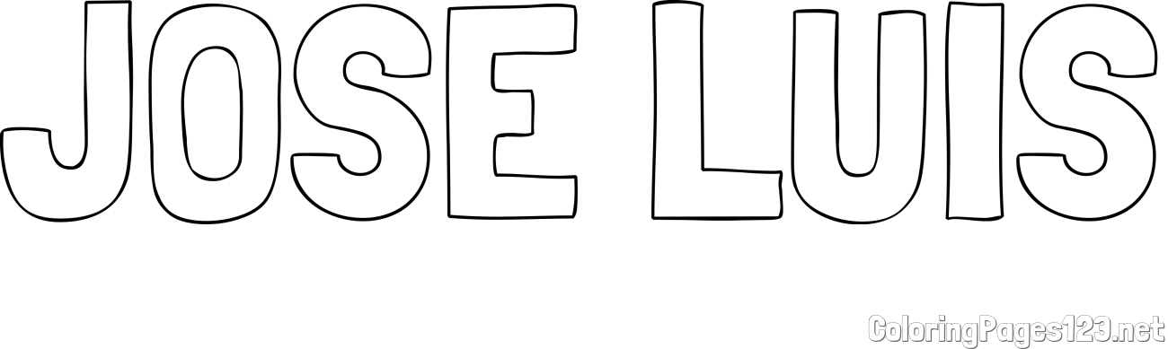 JOSE LUIS Coloring Page