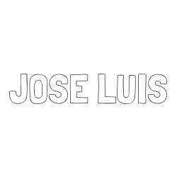 Online Created Coloring Page - JOSE LUIS Coloring Page