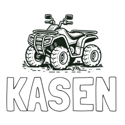 Online Created Coloring Page - KASEN Coloring Page and Four-Wheeler Coloring Page
